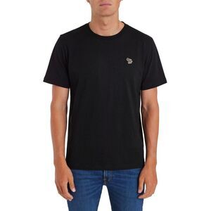 Paul Smith Mens Embroidered Motif Cotton T-Shirt / Black
